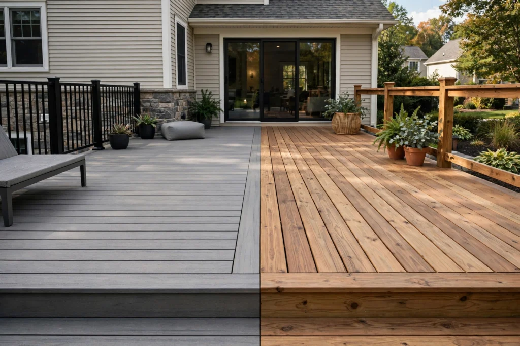 Illustrative image for composite vs. wood decking: how to choose