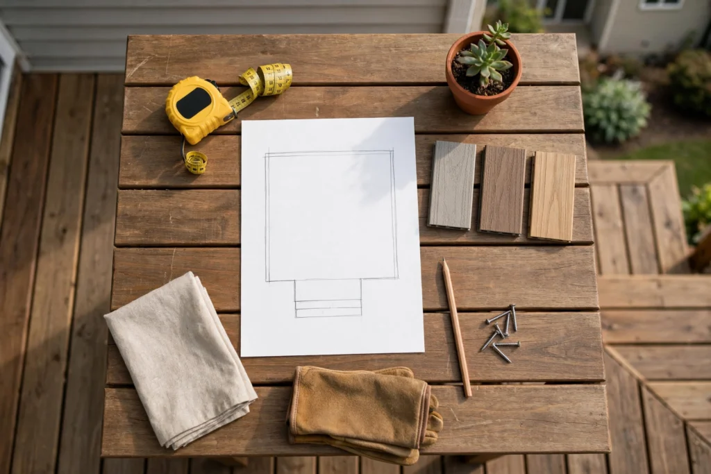 Illustrative image for new deck planning checklist
