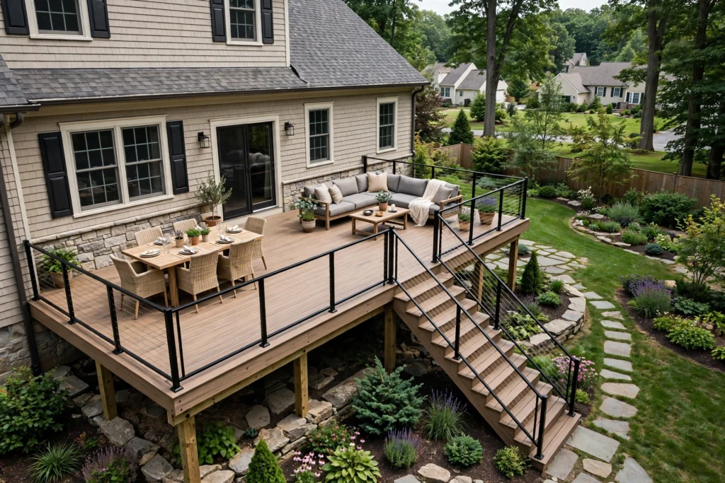 Illustrative image for how to choose the right deck size and layout